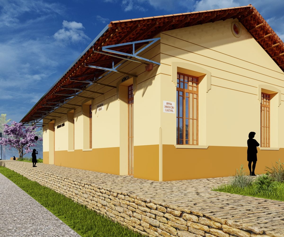 Estação Ferroviária de Engenheiro Corrêa em 3D